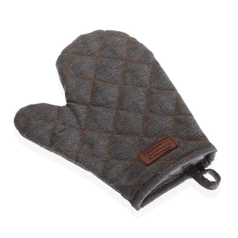 Manopla de cocina gris