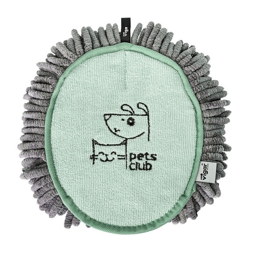 Manopla Microfibra Pets Club Verde