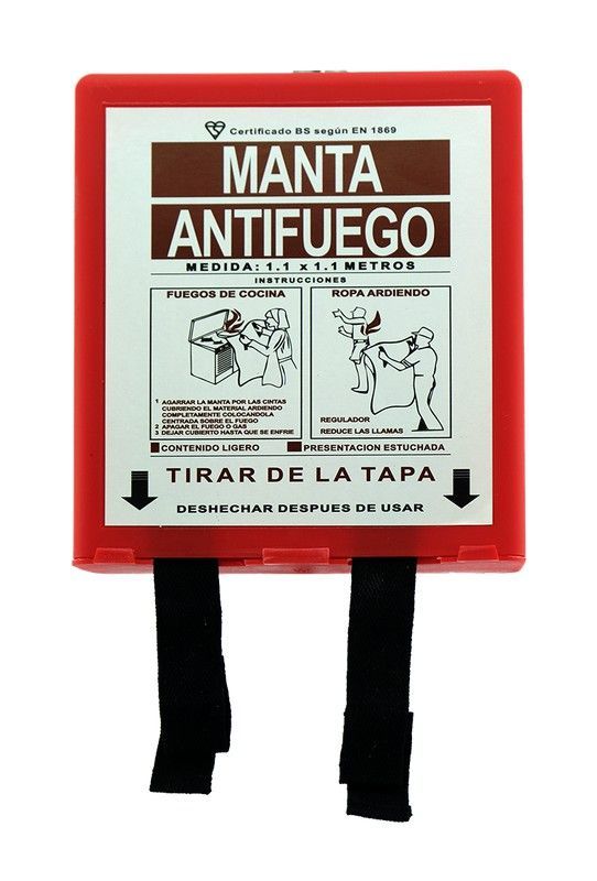 Manta antifuego 1,1 x 1,1 metros.