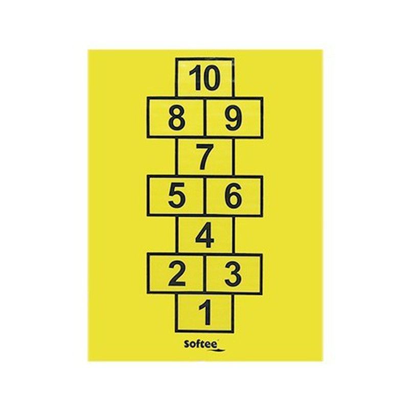 Manta con rayuela impresa