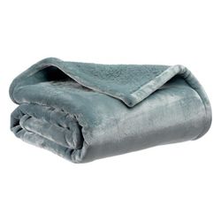 Manta de poliéster en azul Alice | Michka