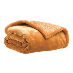 Manta de poliéster en bronce | Michka