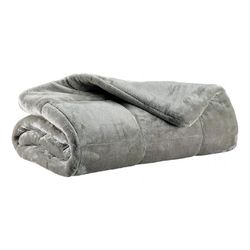 Manta de poliéster en gris perla , 260 x 225 cm | Betender