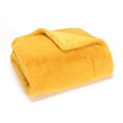 Manta en mostaza, 170 x 240 cm | Luxe