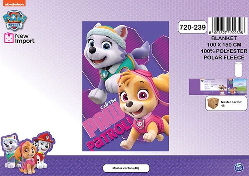 Manta polar niño paw patrol