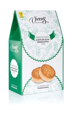 Mantecado aceite de oliva AOVE 19% 320 grs Vicens