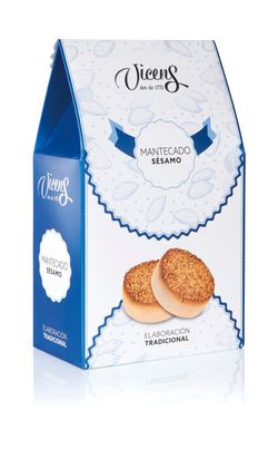 Mantecado de sésamo 320 grs Vicens