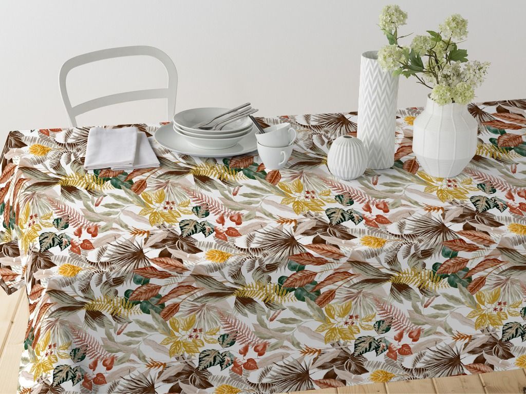 Mantel Algodón Antimanchas Bora Bora Redondo 140 Resinado