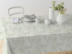 Mantel Algodón Antimanchas Ceres Verde 140x250 Resinado