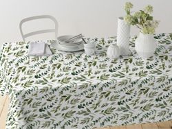 Mantel Algodón Antimanchas Ciro Olive Redondo 140 Resinado