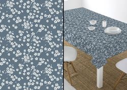 Mantel Algodón Antimanchas Mil Flores 140x250 Resinado