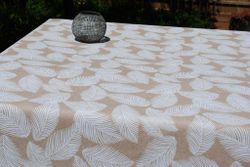 Mantel Algodón Antimanchas Pascual Beige Redondo 140 Resinado