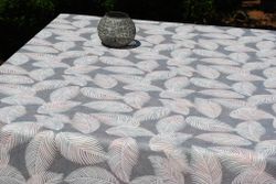 Mantel Algodón Antimanchas Pascual Gris 140x200 Resinado