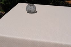 Mantel Algodón Antimanchas Plumeti Beig 140x250 Resinado