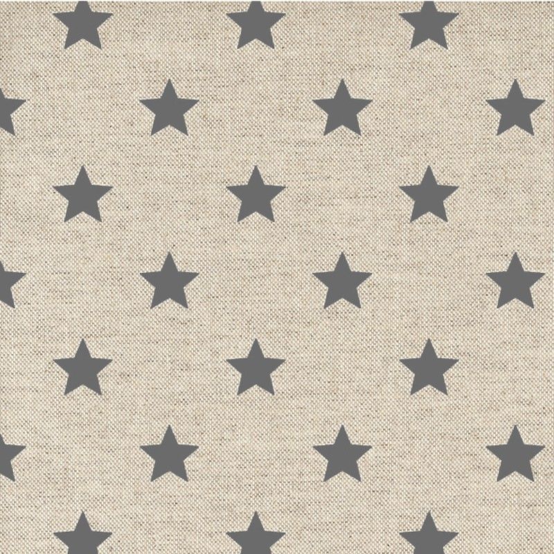 Mantel antimanchas 140x140 estrellas gris