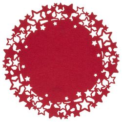 Mantel Individual 38 Cm. Afelpado Rojo