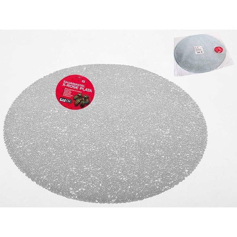 Mantel individual plata 40 cm.