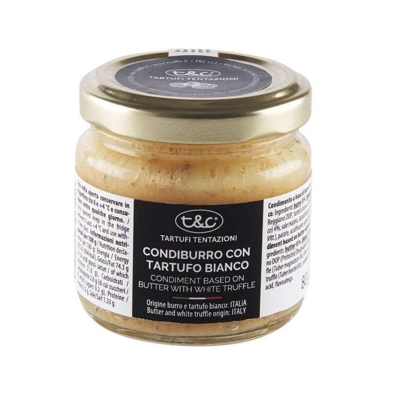Mantequilla con Trufa Blanca 80 grs Tartufi Tentazioni