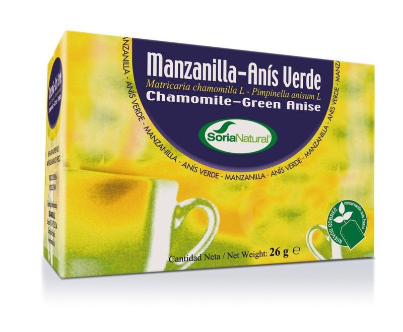 Manzanilla-Anís Verde Infusión Caja 20 Filtros Soria Natural