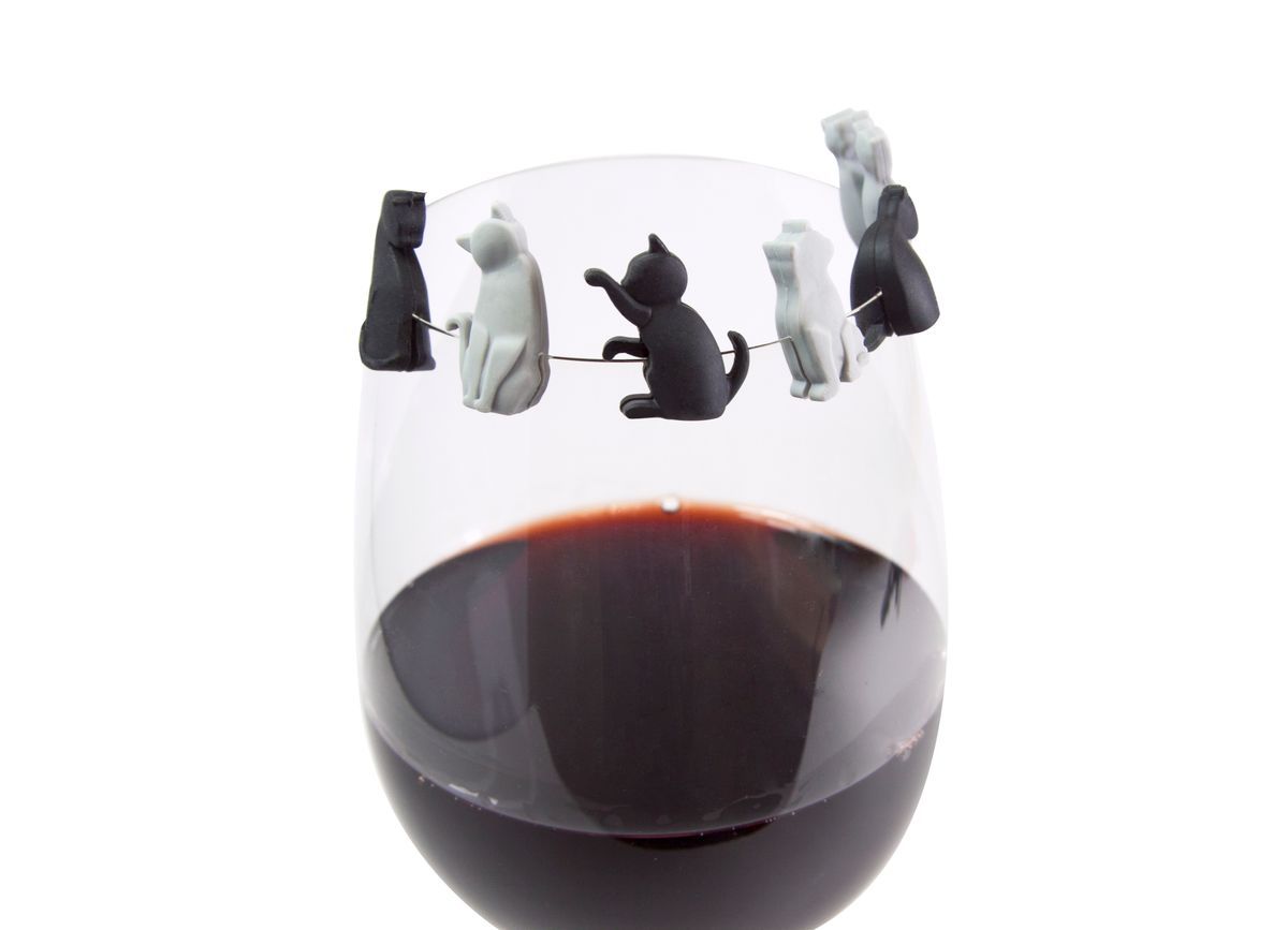 Marcadores de Vasos Meow Ideal Regalo Winkee