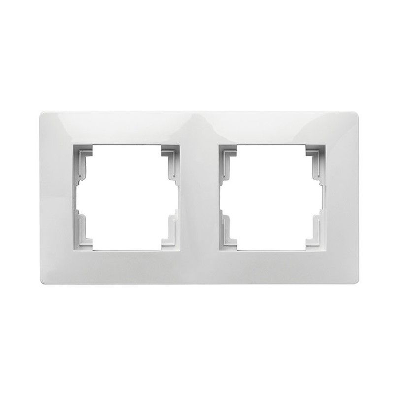 Marco Doble Serie Habitat 15  Blanco