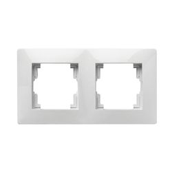 Marco Doble Serie Habitat 15  Blanco