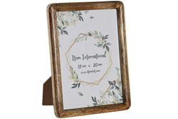 Marco Foto 15X20 Mango Cristal 17X2X22 Natural Decoración Hogar