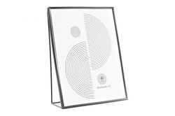 Marco moderno foto metal cristal decorativo negro 15x20