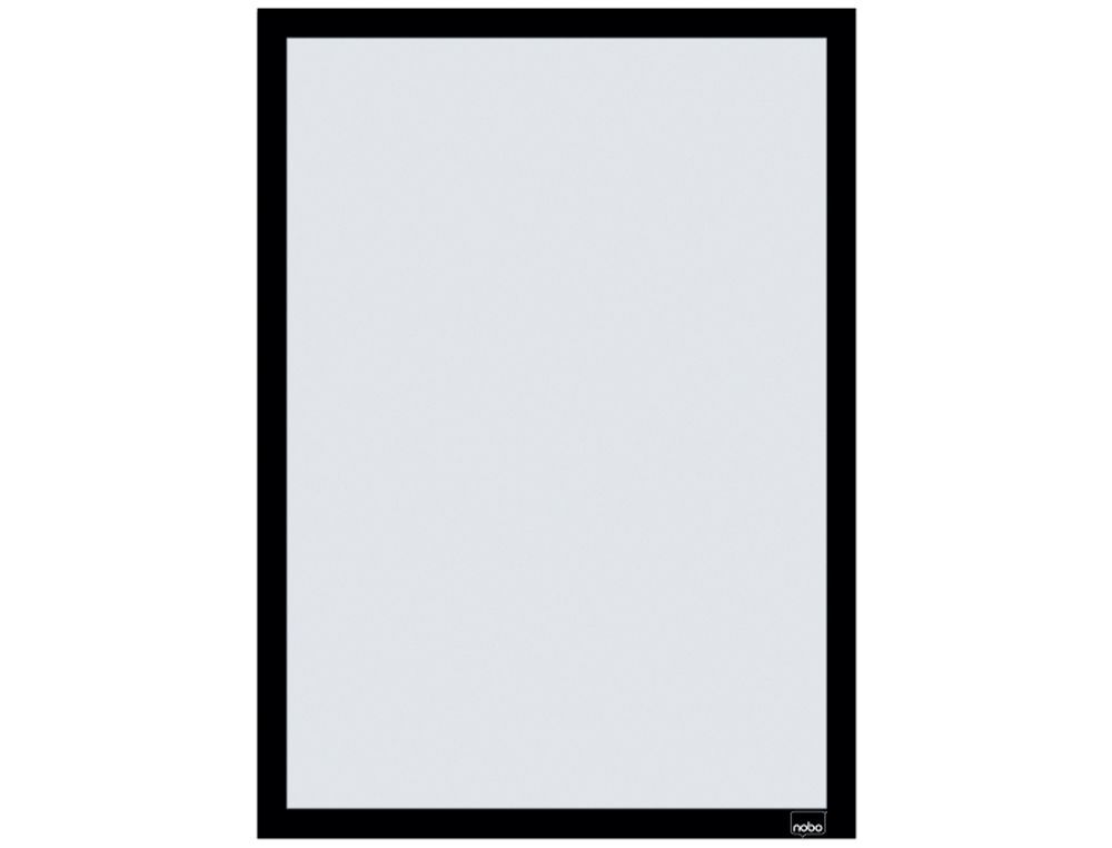 Marco porta anuncios nobo din A3 marco magnetico autoadhesivo color negro pack de 2 unidades