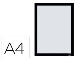 Marco porta anuncios nobo din A4 marco magnetico autoadhesivo color negro pack de 2 unidades