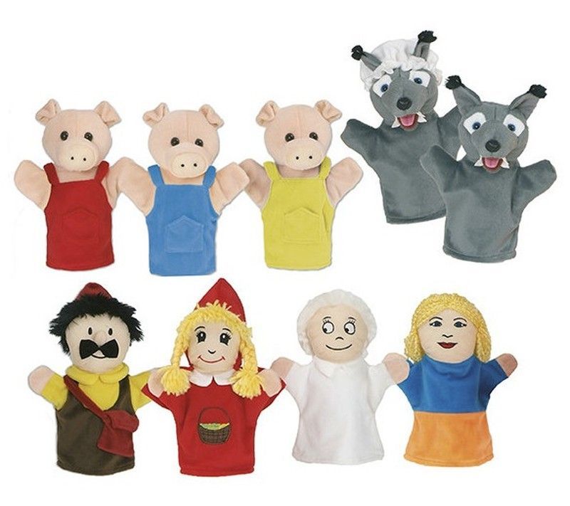 Marionetas: Caperucita roja y Los tres cerditos