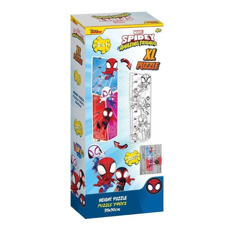 Marvel Spidey Amazing Friends Puzzle Medidor de Altura 25 piezas 95 x 30 cm