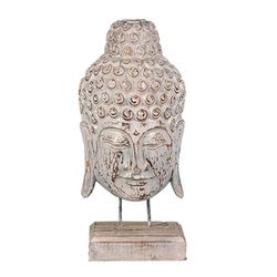 Mascara Buddha 1 30x67cm Blanco