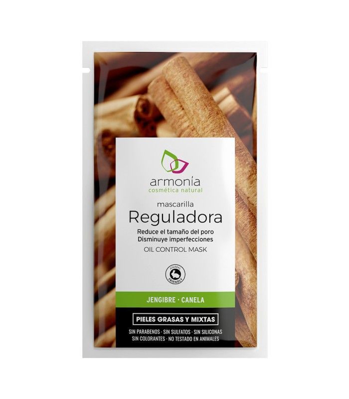 Mascarilla Acción Reguladora de Jengibre y Canela 10 ml de Armonía