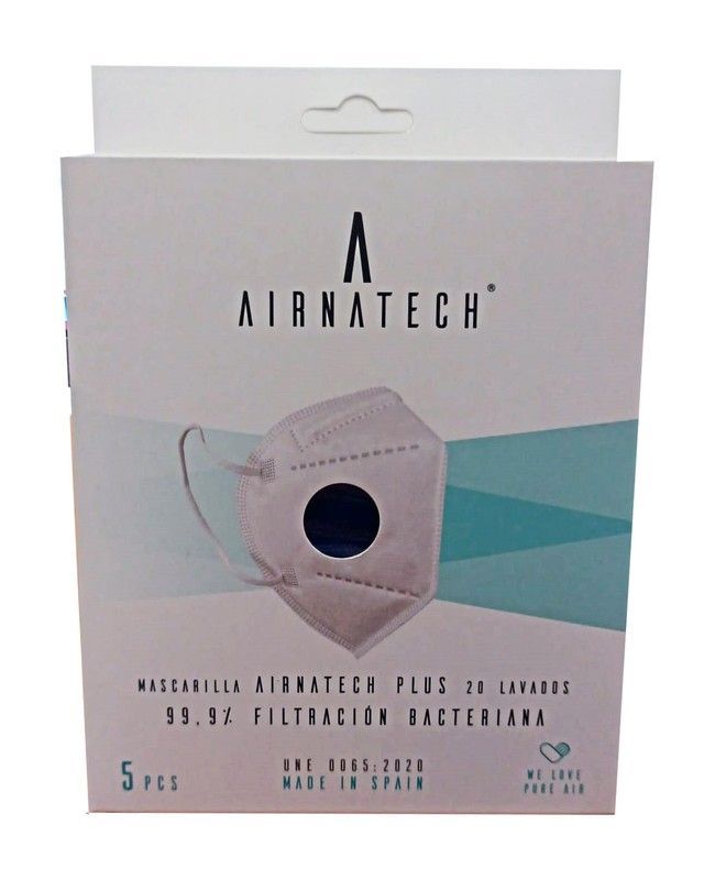 Mascarilla Higiénica de Castellón 20 Lavados Color Azul 5ud