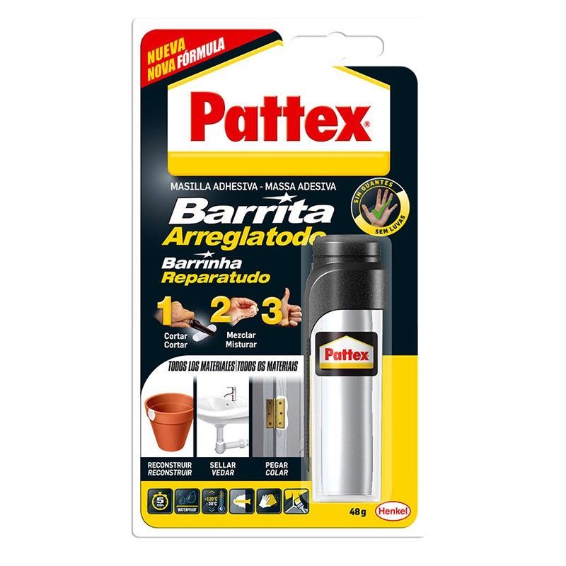 Masilla reparadora universal PATTEX Barrita Arreglatodo  48 Gr Pattex