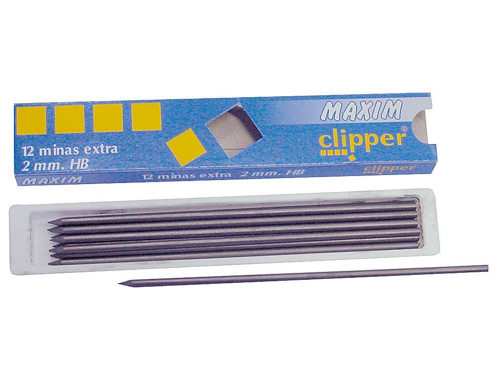 MASSAT Mina Maxim 12ud Trazo 2 mm HB grafito Ref. PM000200