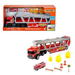 Matchbox Camión de Bomberos con Accesorios - Fire Rescue Hauler