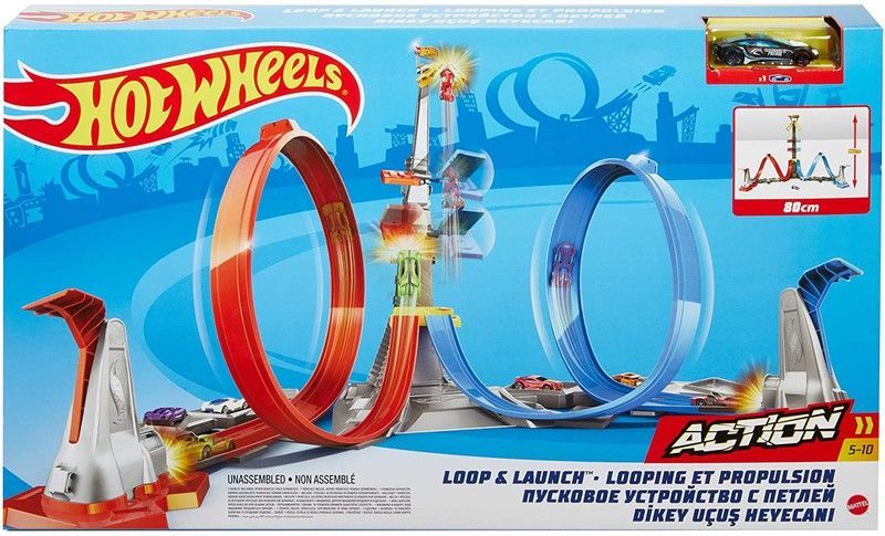 Mattel Hot Wheels Pista Looping y Lanza