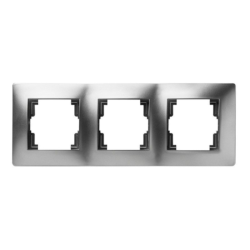 Mecanismo de empotrar FAMATEL Habitat 15 Marco Triple Habitat 15 Aluminio