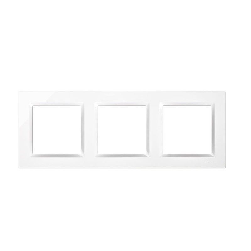 Mecanismo De Empotrar Marco 3 Elementos Serie 10 Blanco