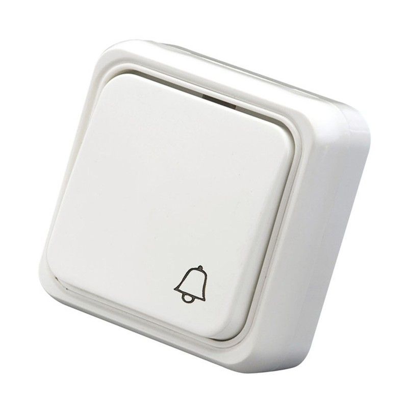 Mecanismo de superficie DUOLEC. Pulsador Timbre Superficie Blanco