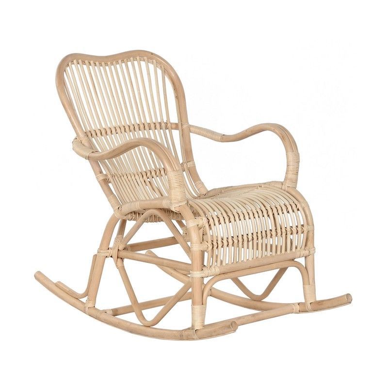 Mecedora para jardín de ratán en natural, 64 x 102 x 90 cm | Indonesia