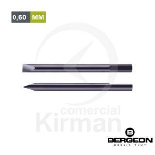 Mecha Bergeon Acero 45005 Plana Para Destornillador De Precisión De 0.60mm