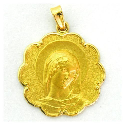 Medalla Oro 18kts Ave Manos 27mm M1/6/141/27