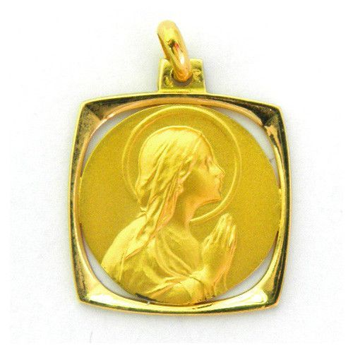 Medalla Oro 18kts Ave Manos Calada 22mm MK1/38/2/22