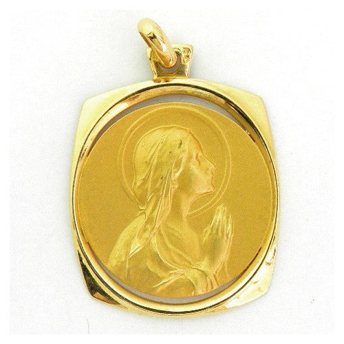 Medalla Oro 18kts Ave Manos Calada 22mm MK1/39/2/22