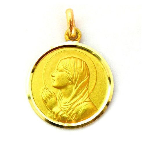 Medalla Oro 18kts Ave Virgo 20mm M1/11/143/20