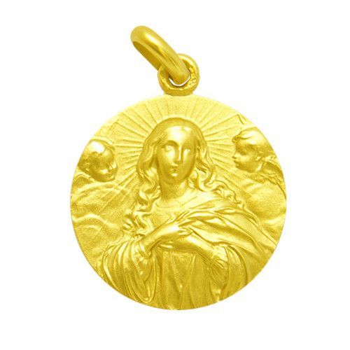 Medalla Oro 18kts La Purisima Concepción 30mm M1/1/12/30