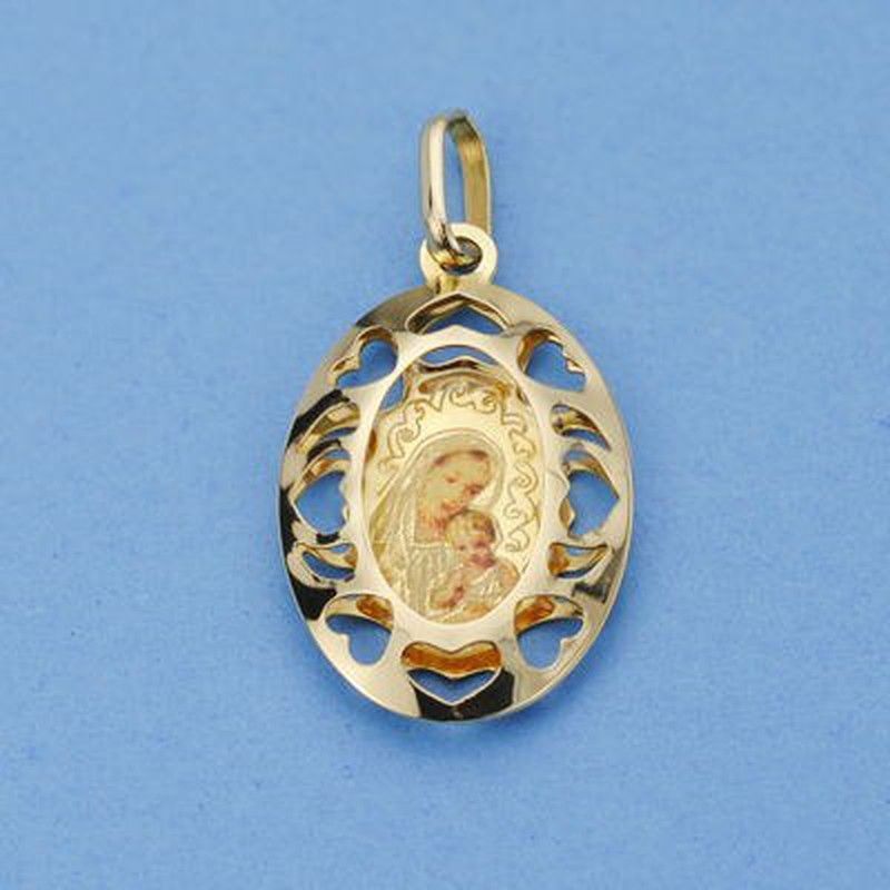 Medalla Oro 18kts Medalla Esmalte 26x16mm 27000093